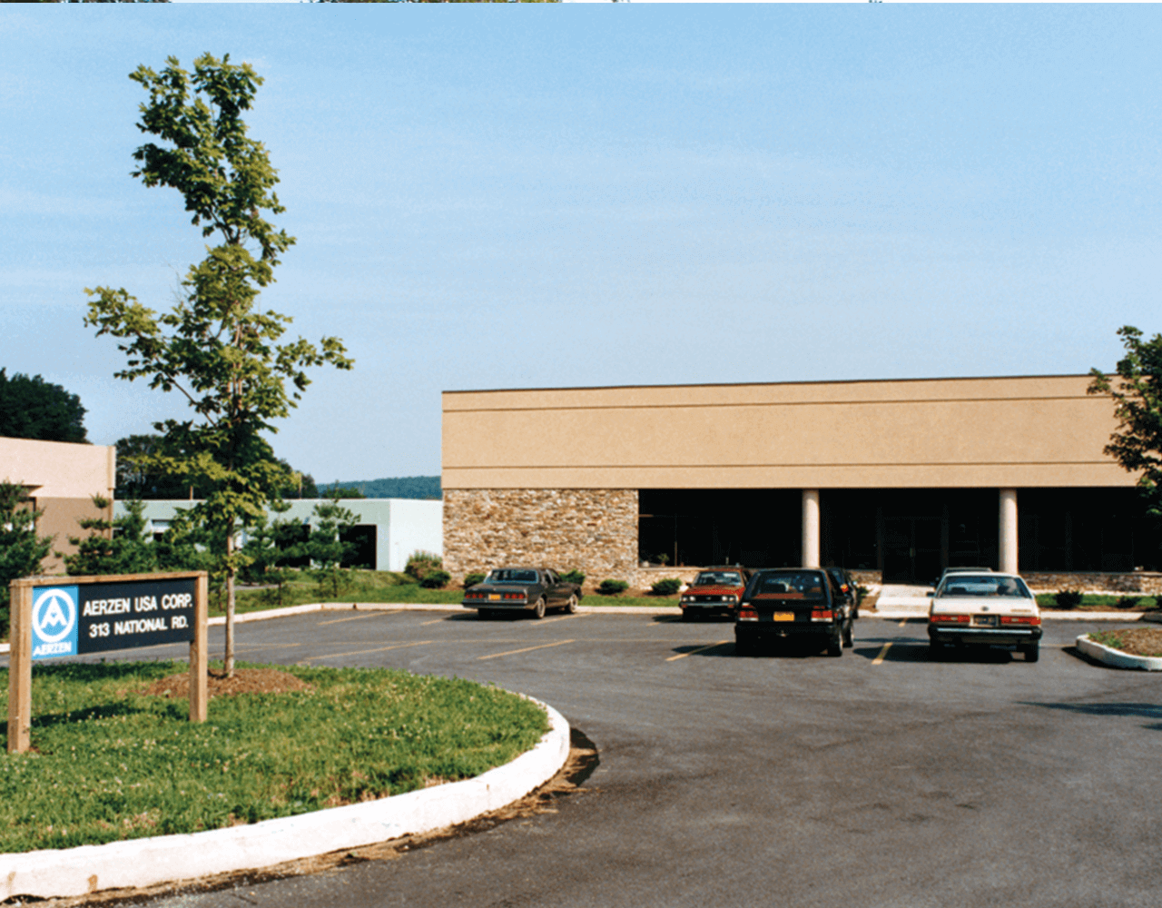 Naujos pavaldžiosios įmonės „Aerzen USA Corporation“ pastato nuotrauka