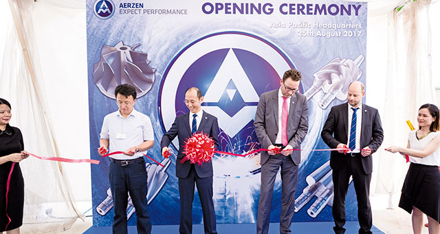 inauguration of the Aerzen Asia site