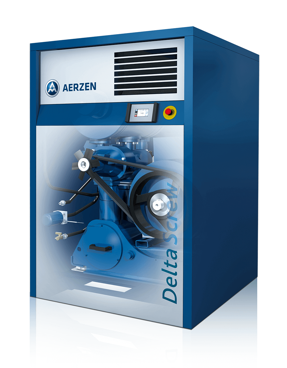 Imagem do novo Delta Screw Geração 5 Plus - uma evolução energeticamente eficiente do compressor de parafuso série Delta Screw Geração 5